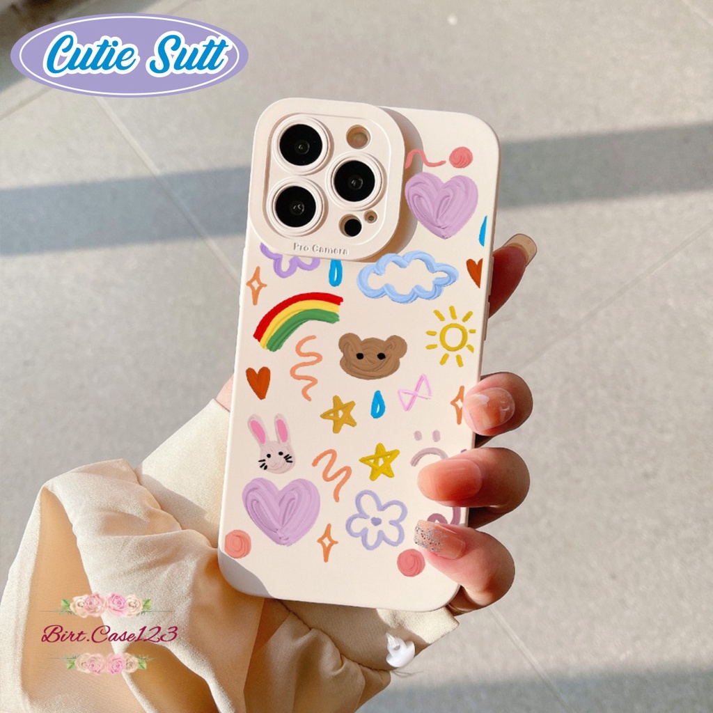 SOFTCASE CASE SILIKON PROCAMERA CUTIE SUTT OPPO VIVO SAMSUNG REALME XIAOMI IPHONE INFINIX ALL TYPE BC6369