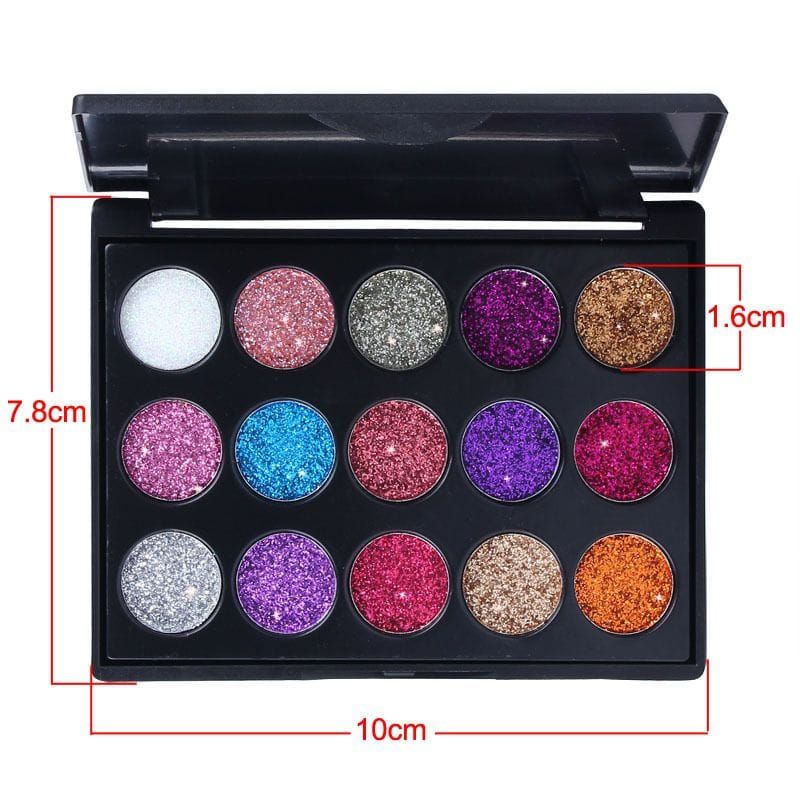 Medan Termurah Eyeshadow Diamond High glossy 15 colors Cmaadu