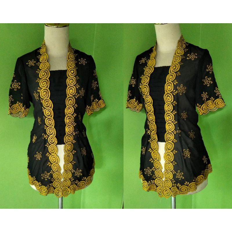 kebaya kutubaru Hitam