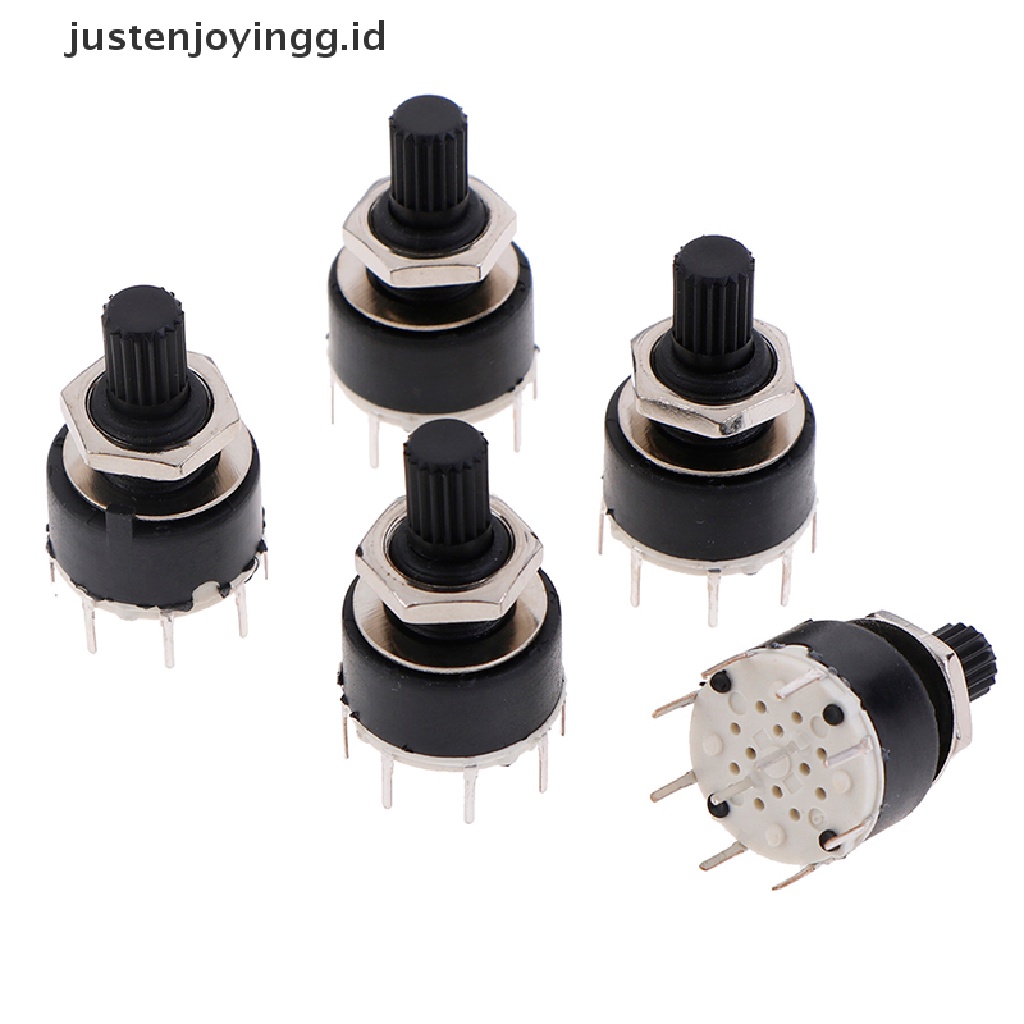 Saklar Rotary Switch 2 Pole 3 4 Posisi 1 Pole 5 6 8 Posisi Ukuran 16mm