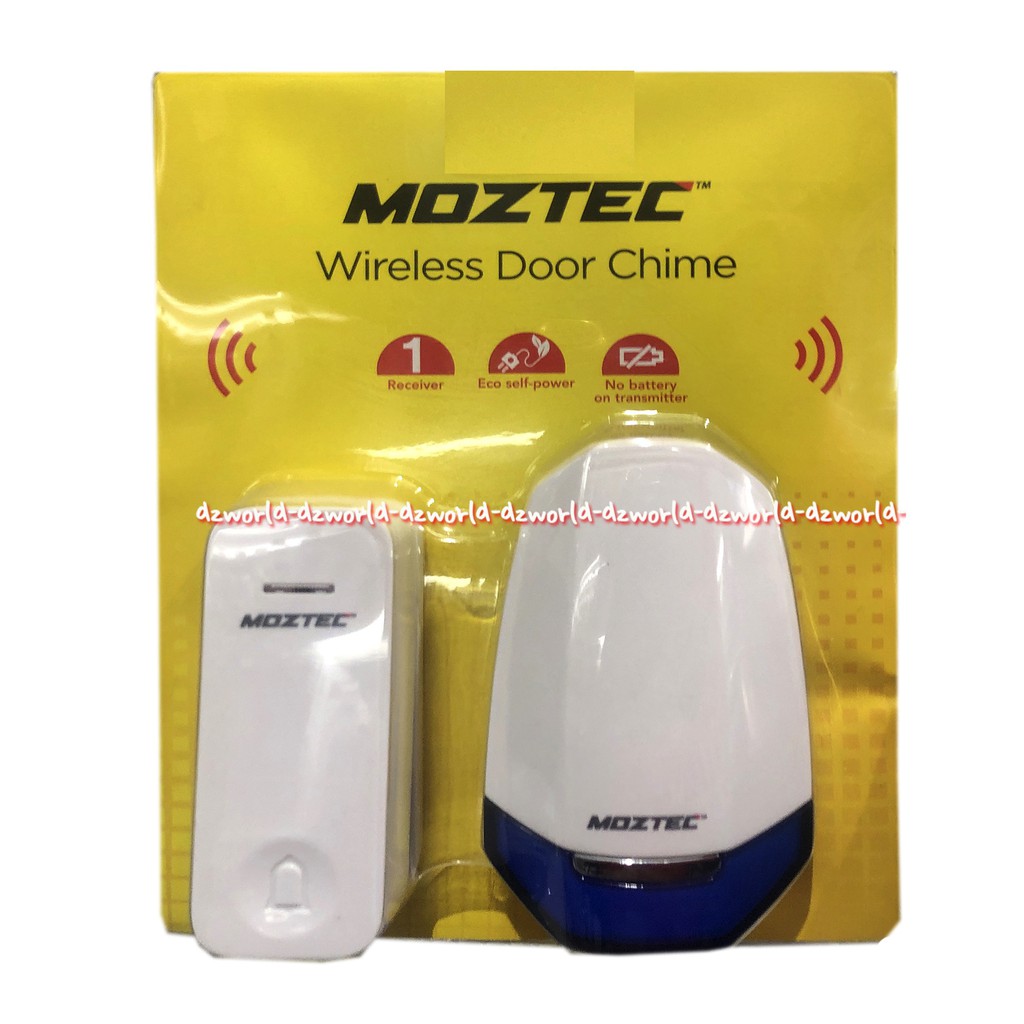 I-Klic Wireless Wireless Door Chime Bell Pintu Bel Tanpa Kabel Isi 1 Bel Pagar I-click Iklic I Klic Moztec Tanpa Batrai Baterai