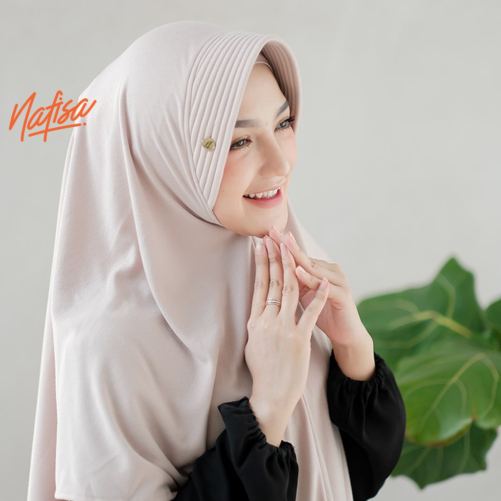 Nafisa Instan Azqila Premium - Hijab Instan Jilbab Bergo Bahan Kaos & Lycra High Quality Part 1-2