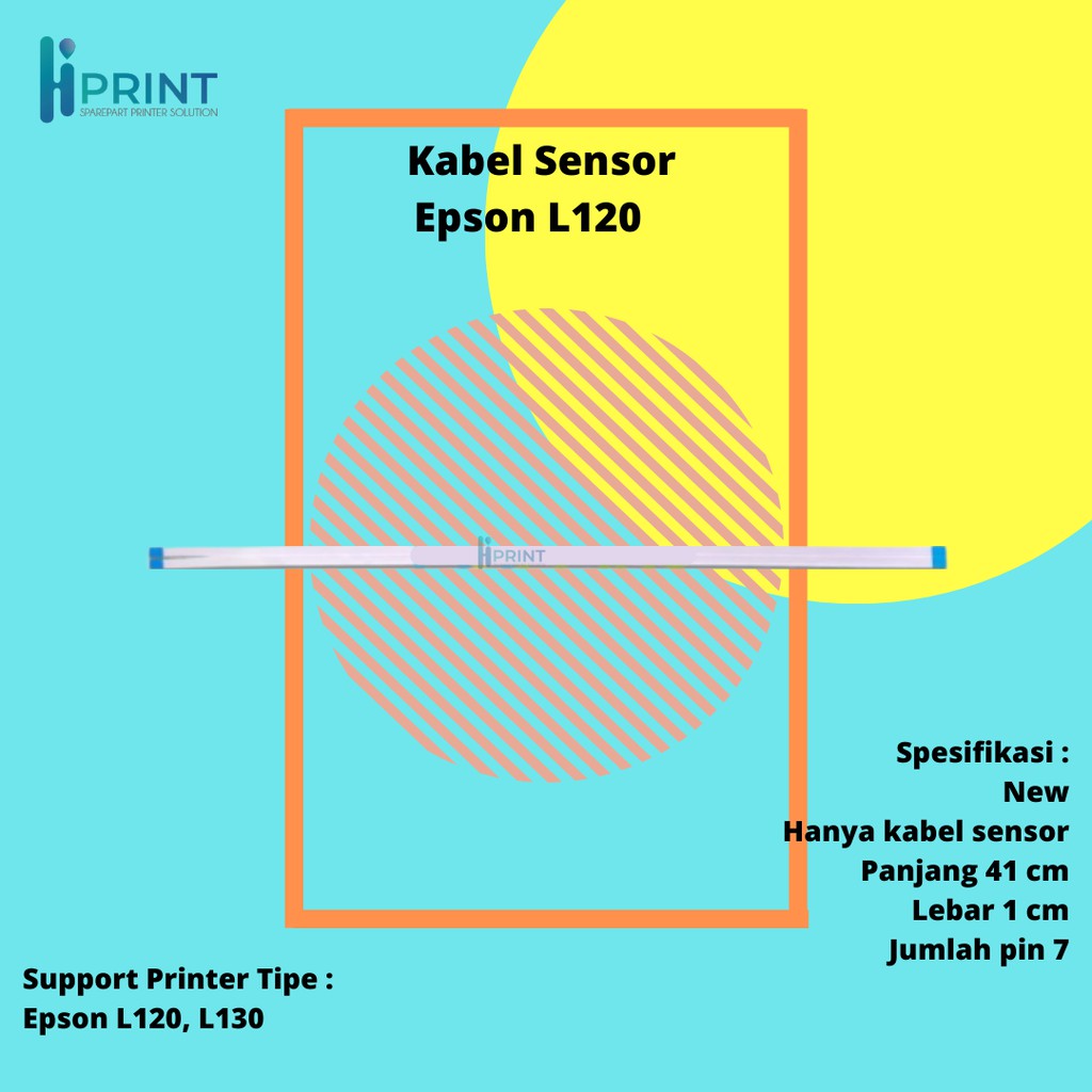 Kabel Sensor Epson L120, Sensor Cable Printer Epson L120 L121 New (Tanpa Kabel Head)