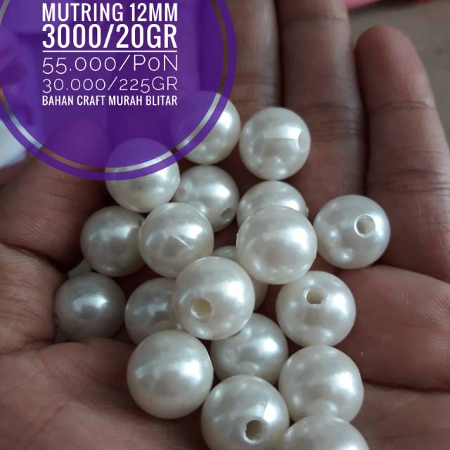 mutring/mutiara ringan broken white ecer