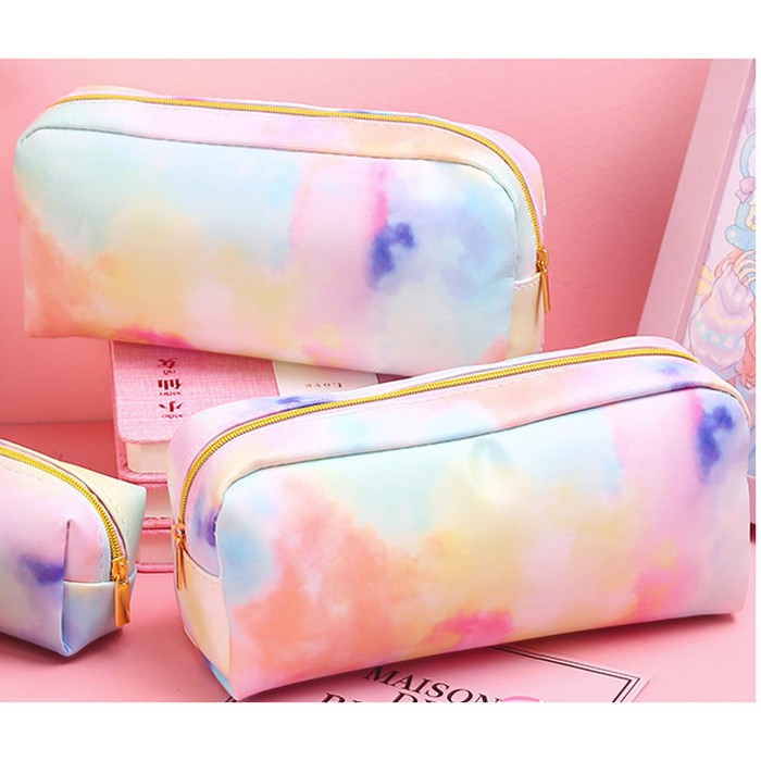 

JGO pencil case / kosmetik bag cosmetic / kotak pensil unicorn soft color