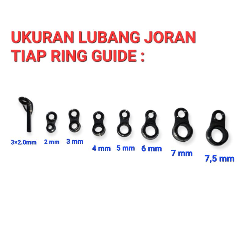 Ring Guide Joran Bentuk Cincin keramik isi 8 pcs