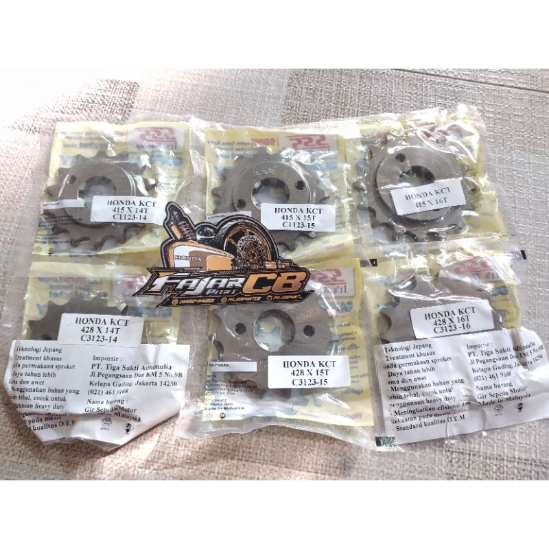 ger gear depan SSS 428 dan 415 honda megapro tiger gl crf cbr cb150r  uk 14-15-16