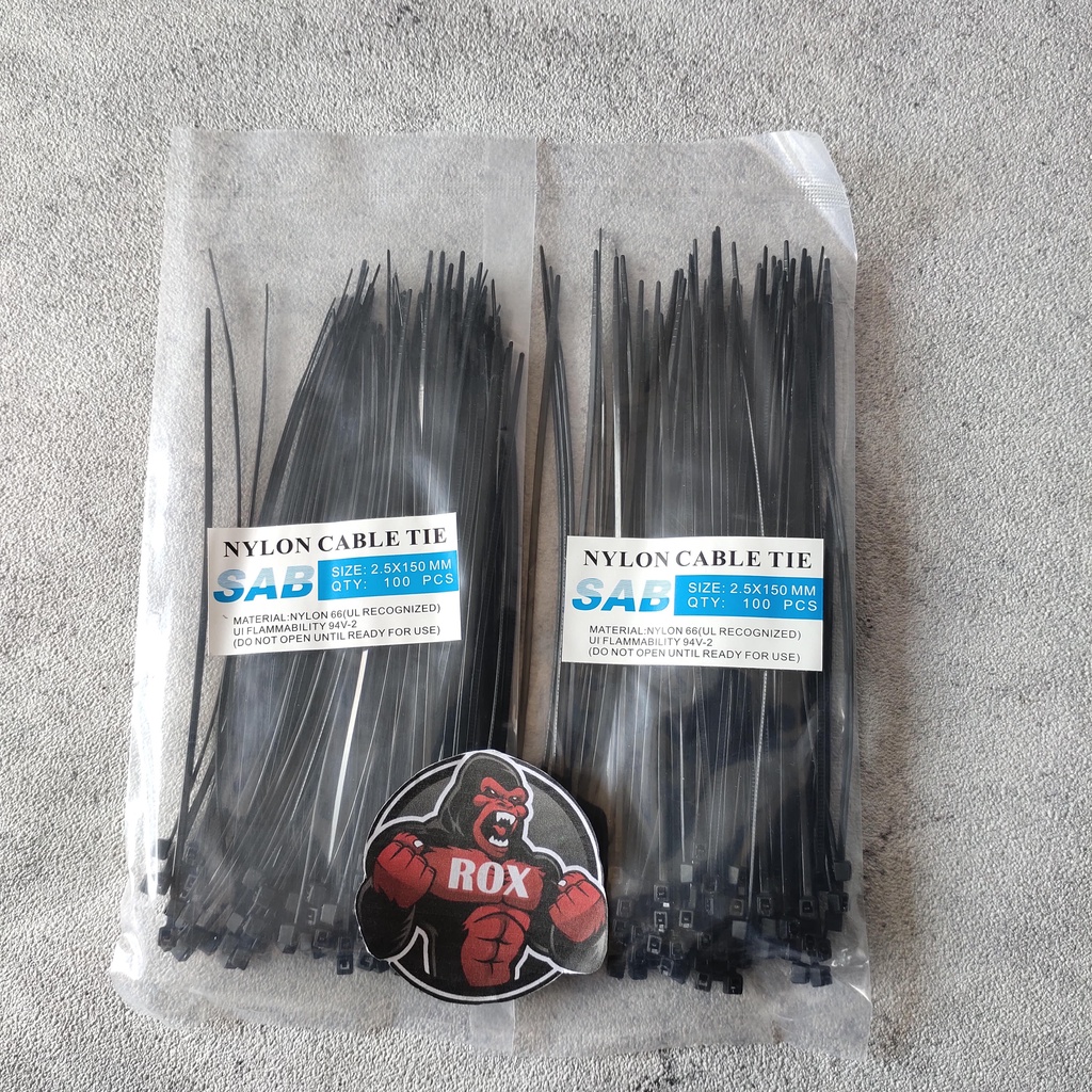 Kabel Ties Kabel Tis Cable Ties Tali Ties Pengikat Kabel 15 CM Isi 100 PCS