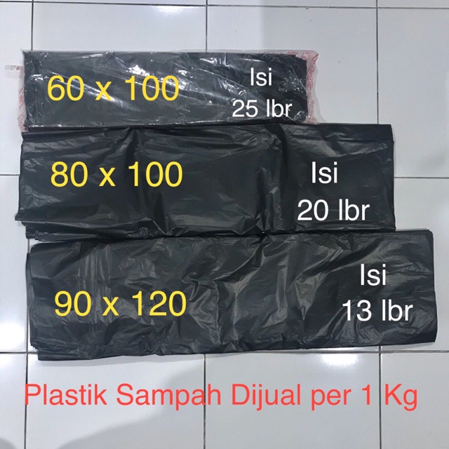  Plastik sampah HD  kiloan hitam HARGA SAMA 60x100 80x100 