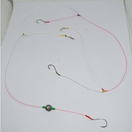 Rangkaian Pancing Standard Cabang 4 Timah Gantung Pancing Bawal Lele