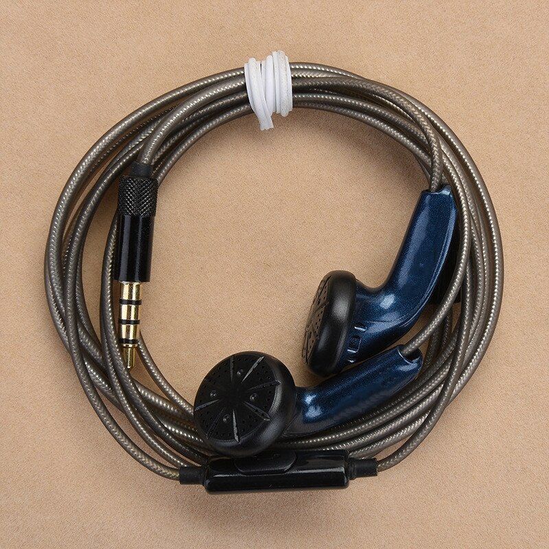 DIY MX500 Heavy Bass Flat Head Hifi Earphone In Ear Earbuds with Microphone