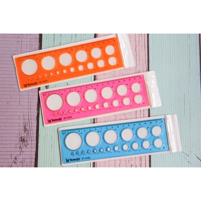 

Penggaris Template Lingkaran Butterfly BT-9100 SHABG