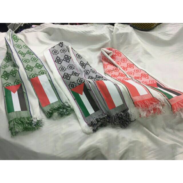 Sorban arafat palestina motif kotak