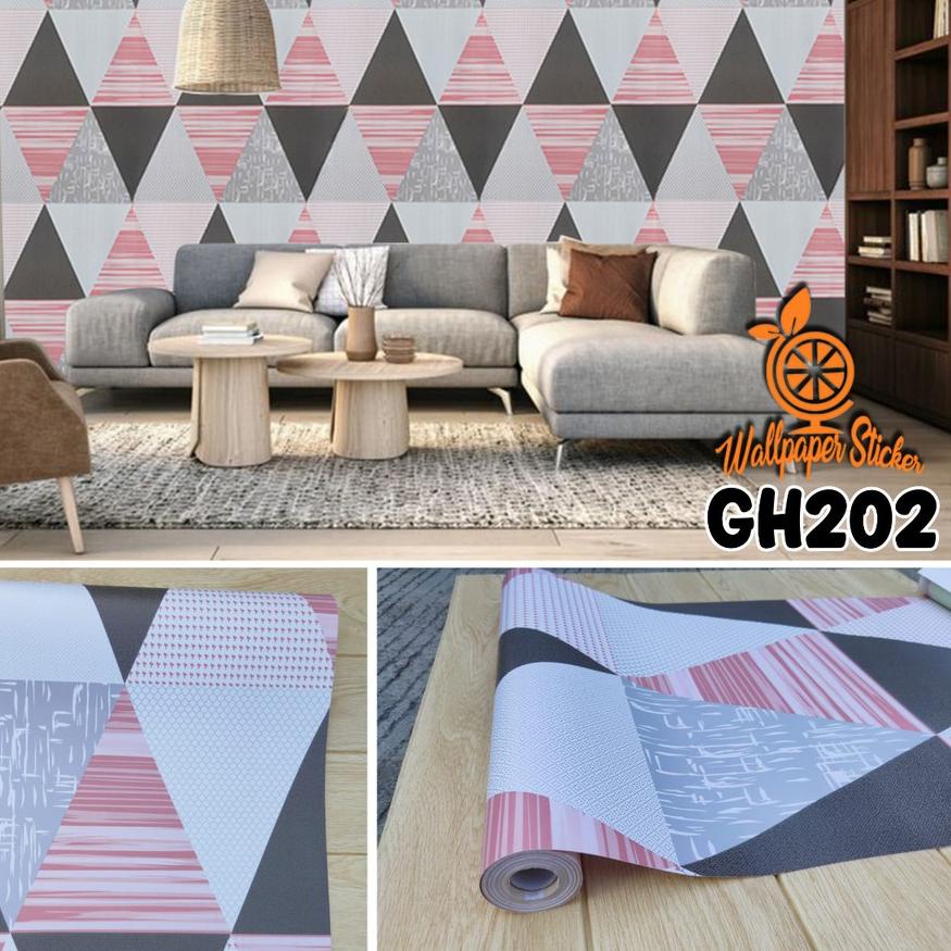 Diskon (ohl-234) PROMO TERMURAH NEW Wallpaper Dinding Sticker Premium Size 45cm x 10meter GH202