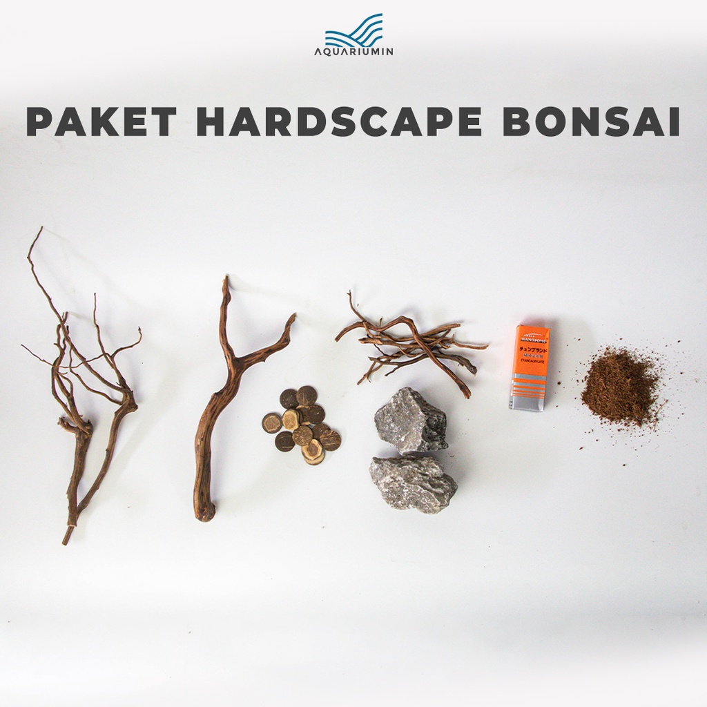 Paket Hardscape Tema Bonsai Aquascape Akuarium