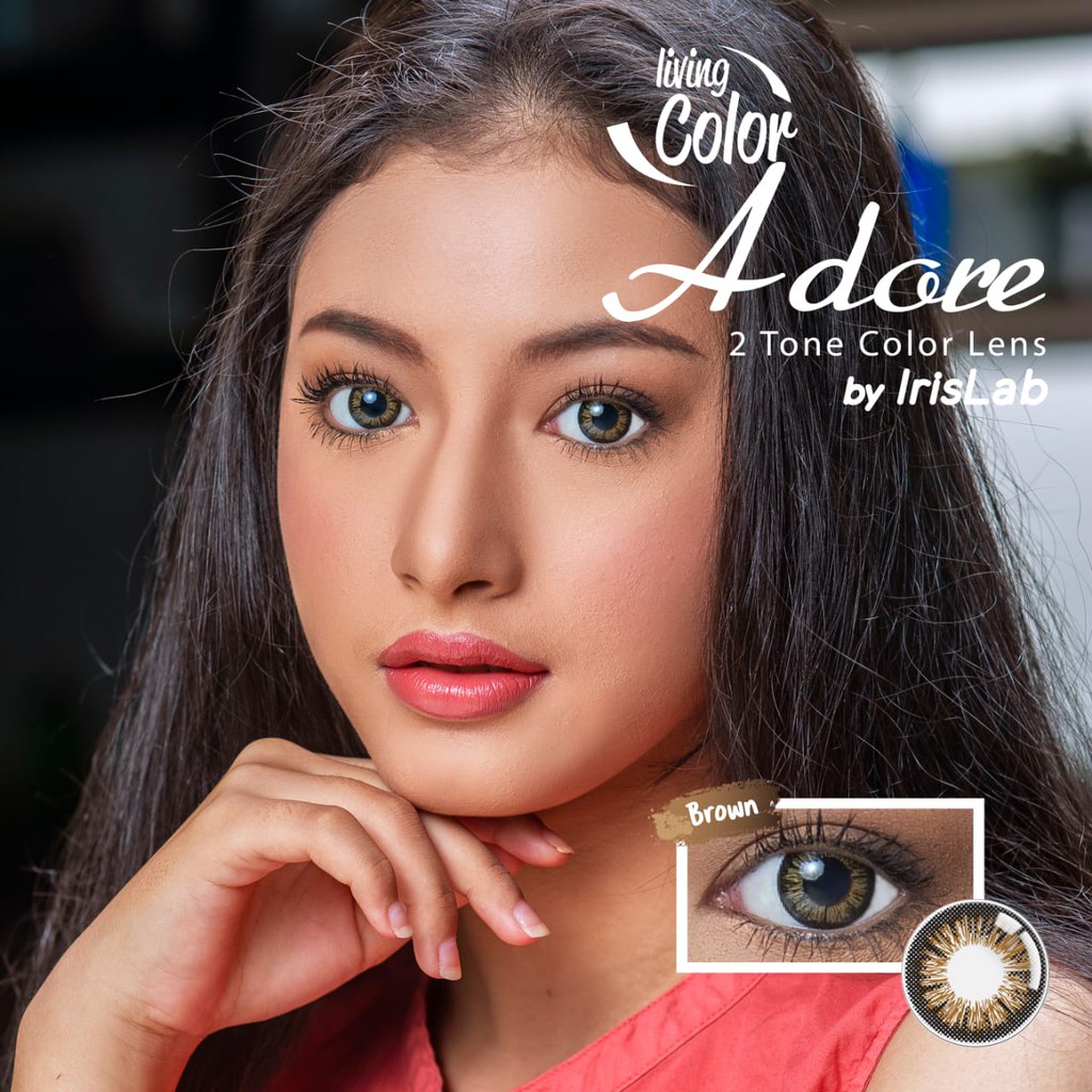 SOFTLENS LIVING COLOR ADORE MINUS (-3.00 s/d -6.00) BY IRISLAB