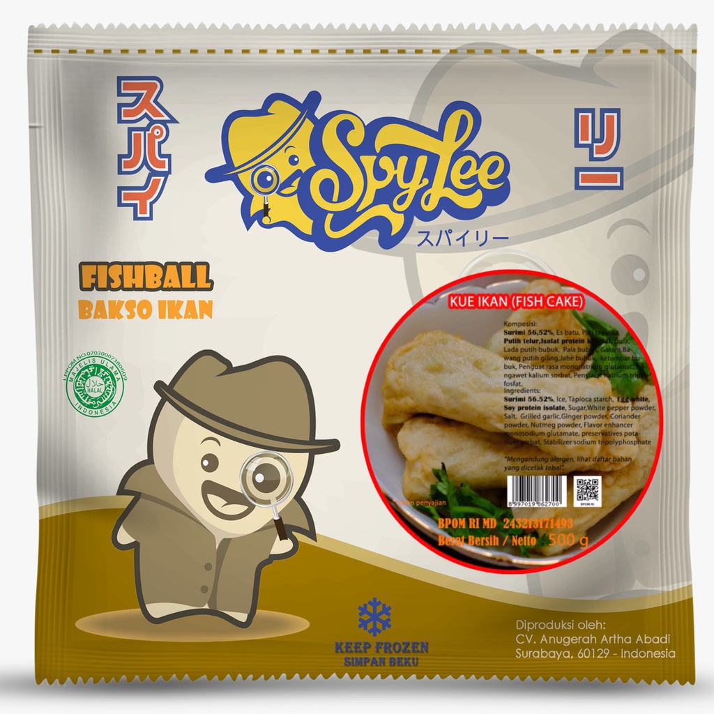 Spylee Kue Ikan (Fish Cake) 500 GR HALAL BPOM DISKON TERMURAH FROZEN FOOD