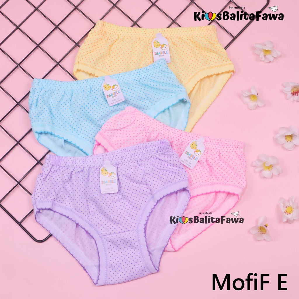 Celana Dalam uk 1-2 th ISI 6 - 12 pc / Celana Dalam Anak Cewe CD Anak Cewe Pakaian Dalam Kaos