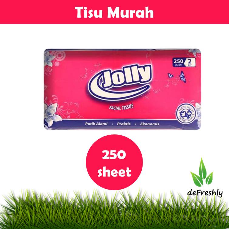 Tisu tissue Facial Tissu 2ply | nice 180 sheets  - JOLLY 200 - Jolly 250 - Paseo 250 - Pop Up