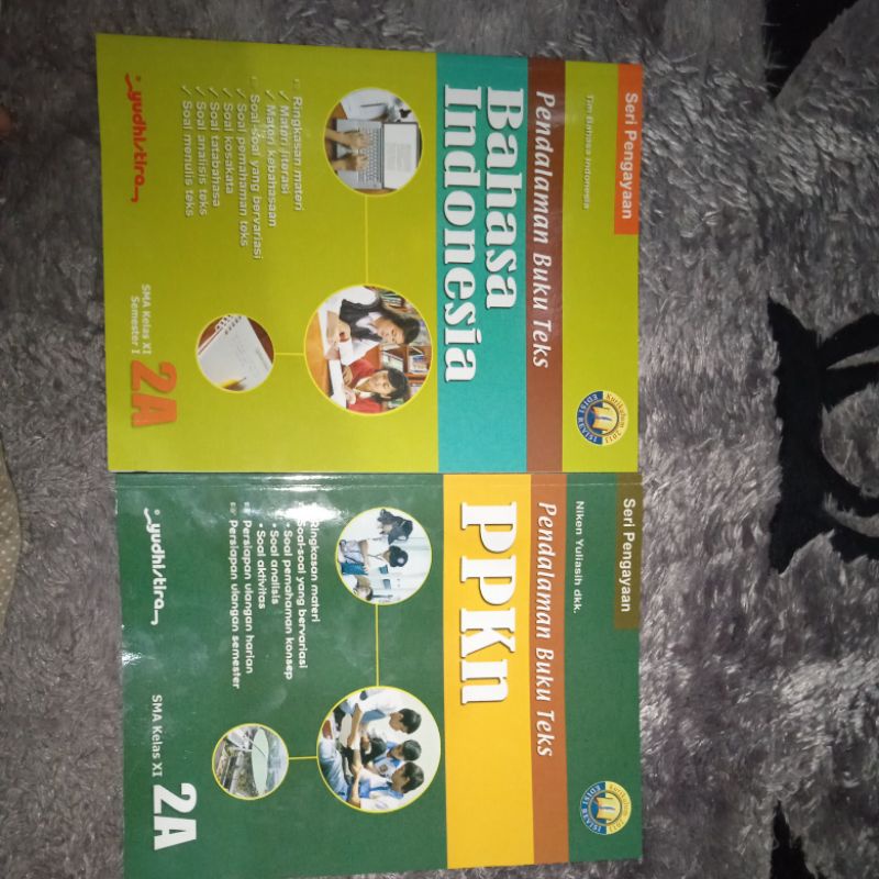 Buku bahasa Indonesia & ppkn SMA/MA Kelas 11 semester 1 Yudhistira