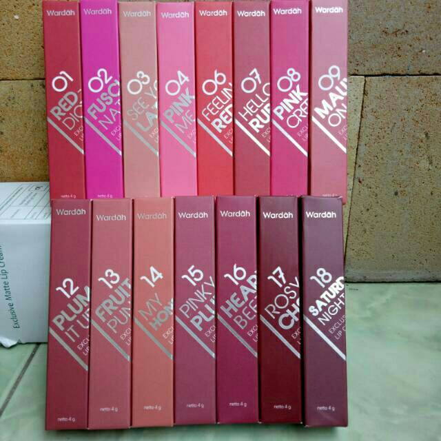 Wardah lips matte cream lipstik murah dan grosir