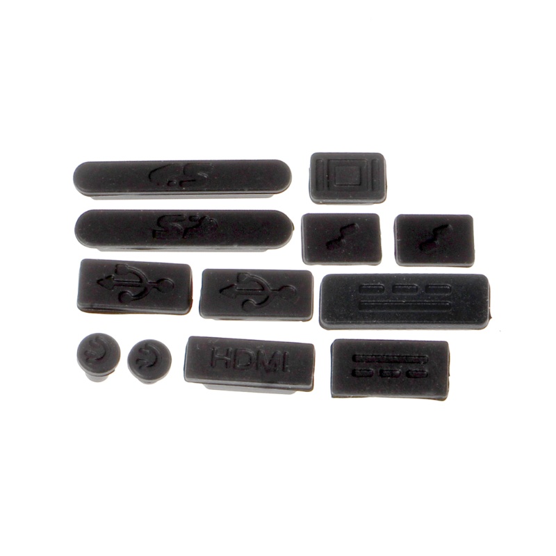 Btsg 12pcs / Set Plug Stopper Silikon Anti Debu Untuk Macbook Air Pro Retina 11 &quot;13&quot; 15 &quot;