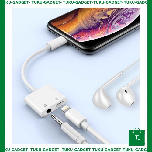 2 In 1 iPhone Charger Lightning To AUX 3.5mm - TC913C5