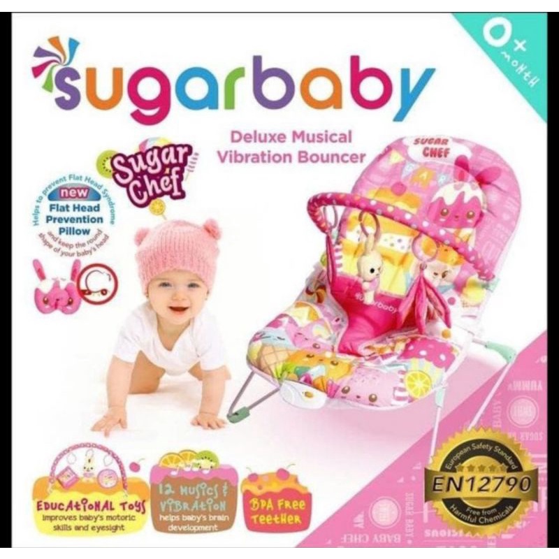 SUGAR BABY Deluxe Musical Vibration Bouncer