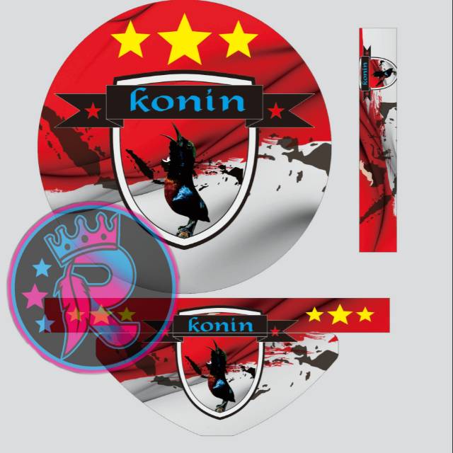 Stiker tebok lovebird konin Kolibri ninja