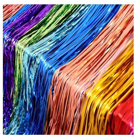 TIRAI FOIL 1M X 2 M CURTAIN FOIL BACKDROP PARTY RUMBAI