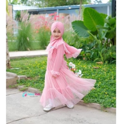 Gamis Set Talita 2 / gamis anak tulle