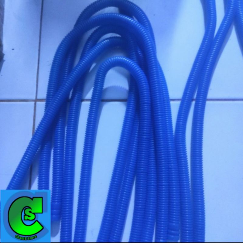 Selang spiral aquarium / Selang spiral blue / Selang spiral blue 80-90cm