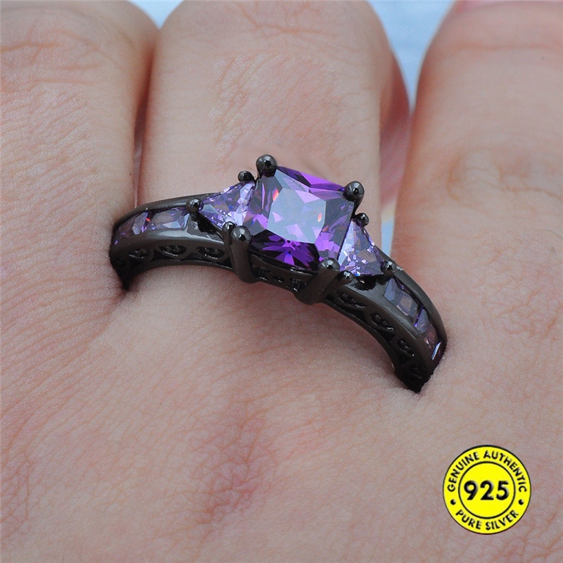 Cincin Zircon Gaya Elegan Untuk Wanita