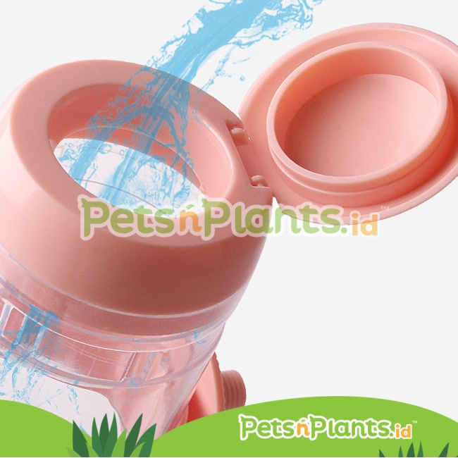 Pet Water Drinking Bottle - Botol Tempat Minum Hewan Anjing Kucing Kelinci BUKA ATAS