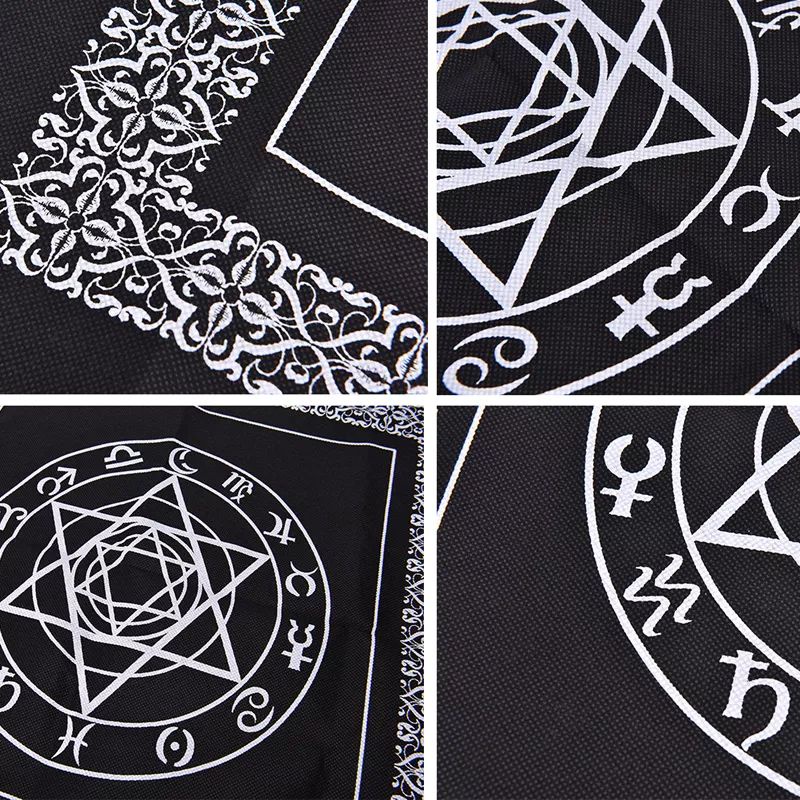 [BISA COD] Taplak Alas Meja Kartu Tarot Table cloth 50x50 cm Sablon kualitas tinggi | Karpet Tarot