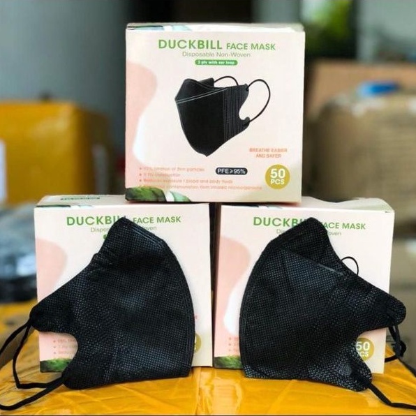 Y&B CARE DUCKBILL 3PLY ISI 50 / MASKER DUCKBILL Y&B 4PLY ISI 50 DUCKBILL ABU ABU