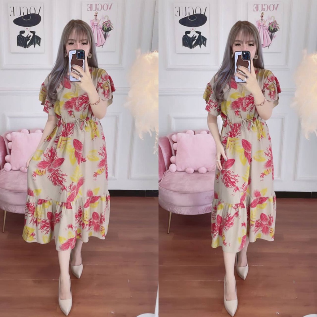 NEW FESHION DASTER  KIMONO VIRAL ANDIEN ELSA DRESS