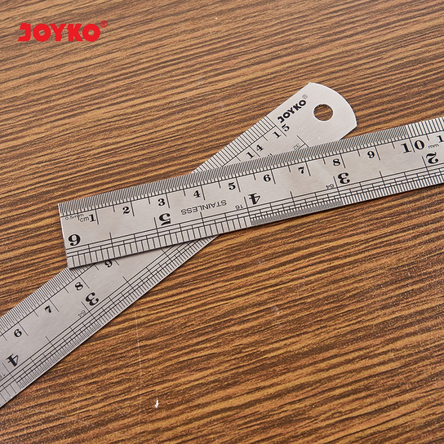 Joyko Stainless Steel Ruler Penggaris Besi