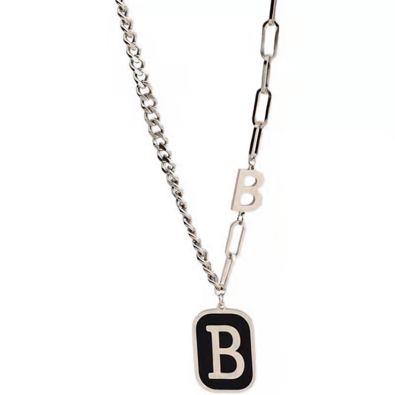 Kalung Hypoallergenic Bahan Stainless steel Gaya Hip Hop Untuk Hadiah N-22052