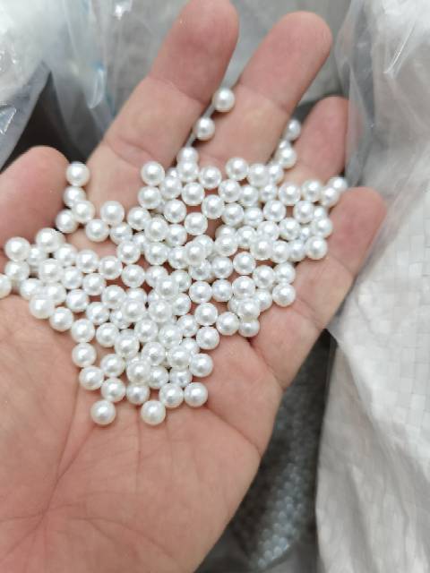 MUTIARA TINDIK WARNA PUTIH UKURAN 6MM DAN 8MM KUALITAS AA PER POUND