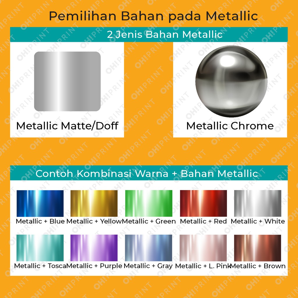 

Cetak Stiker Emas Print Sticker Label Metallic Silver Gold A3+ & KISS CUT