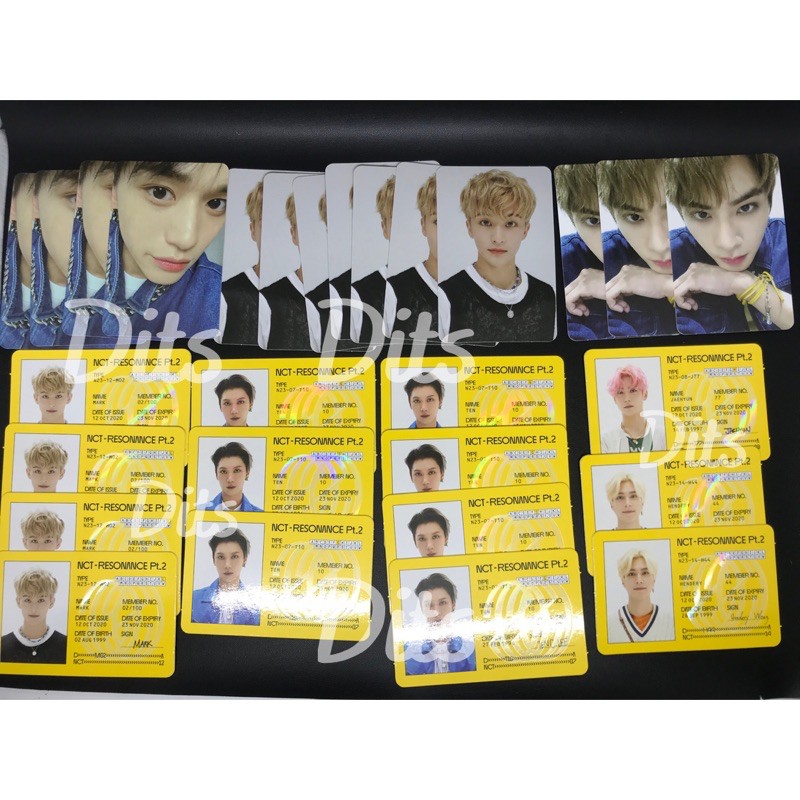 READY STOCK PHOTOCARD ID CARD NCT 2020 DEPARTURE DHL Mark Lucas Jaehyun Xiaojun Ten Hendery