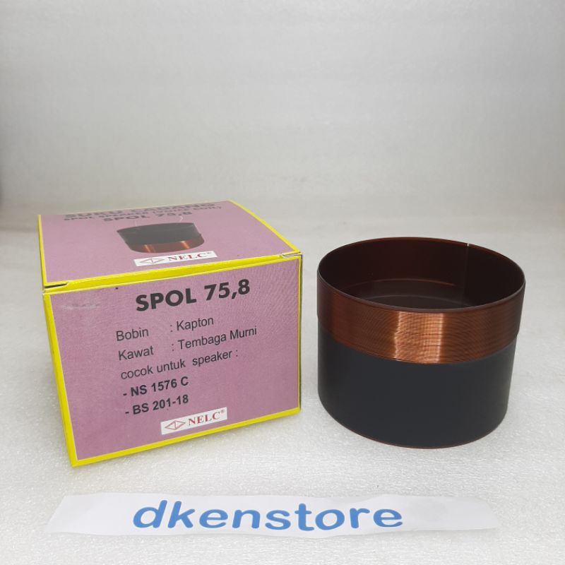 Spool speaker Nelc 75.8mm Spul spiker Blackspider 201 18 inch Ns 1576