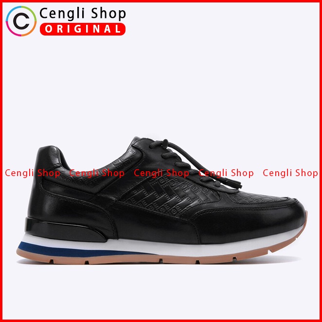 SEPATU SNEAKER EVERBEST PRIA ORIGINAL CASUAL KETS KULIT HITAM EMA2