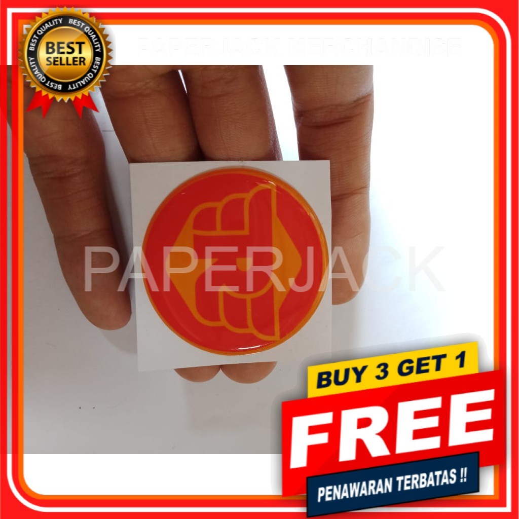 STIKER LOGO ROYAL ENFIELD RESIN TIMBUL LENTUR MOTOR AKSESORIS HELM