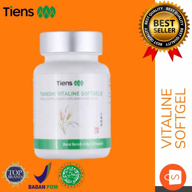 (PEMUTIH BADAN ALAMI ) VITALINE SOFTGEL TIENS ORI