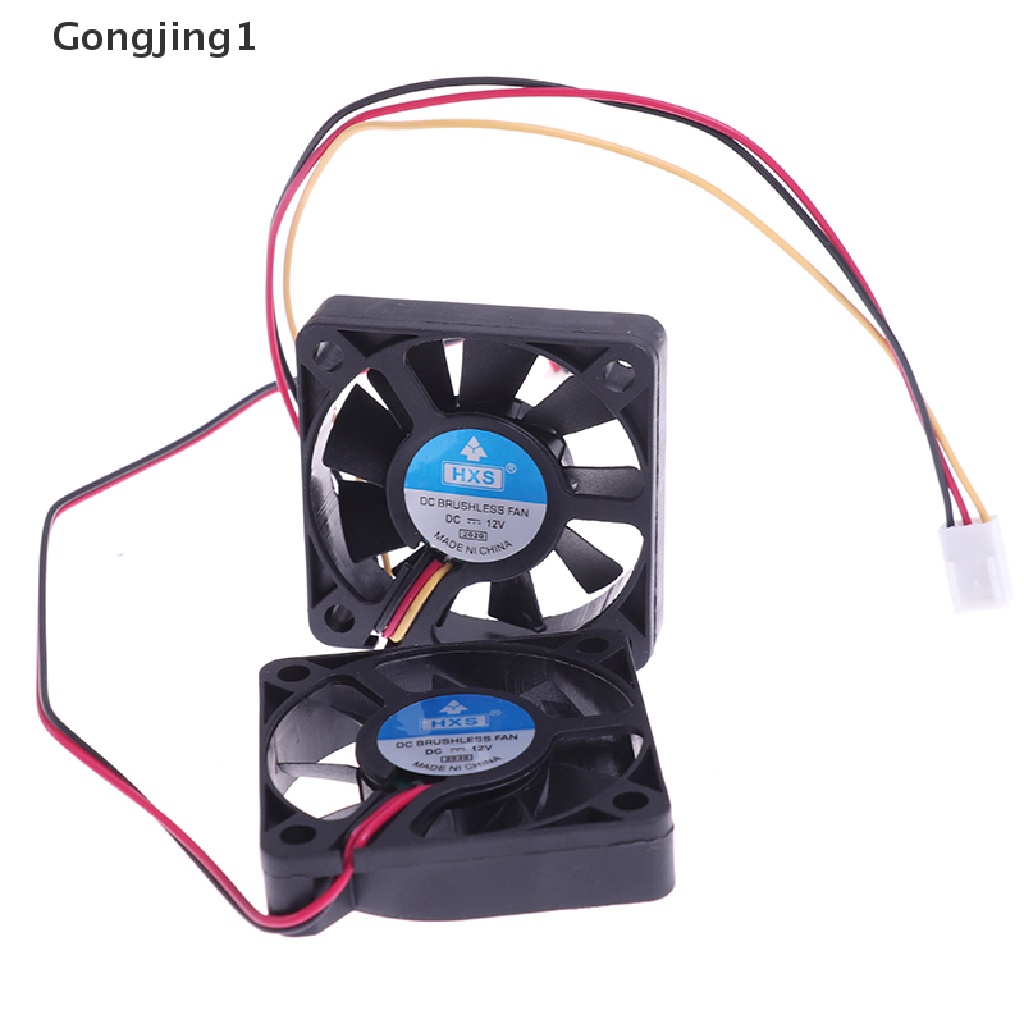 Gongjing1 Kipas Pendingin CPU 12v 2.5Pin / 3Pin 50mm Sunyi Untuk Komputer PC