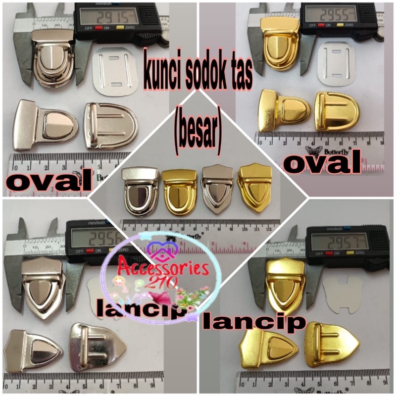 [12pcs] kunci sodok tas / kunci tas sodok besi besar