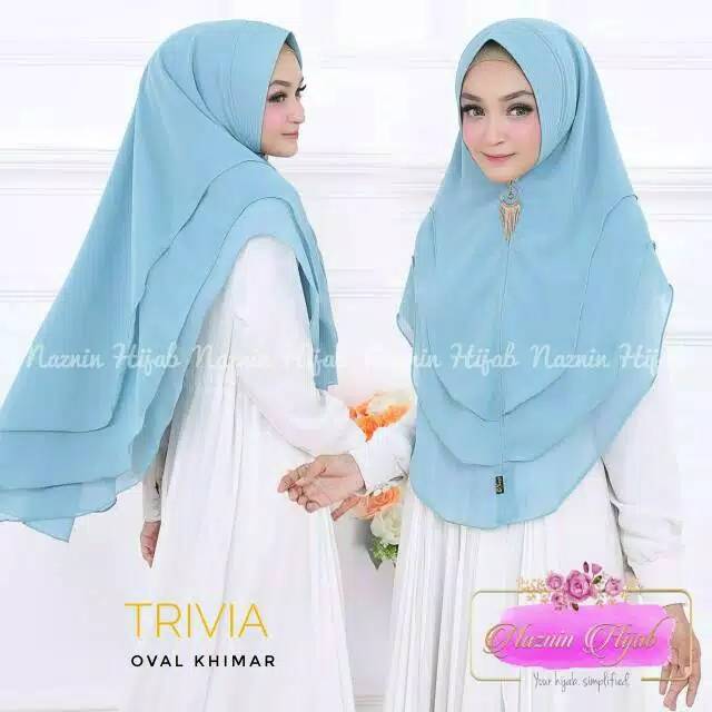 Khimar TRIVIA OVAL KHIMAR, HIJAB 3 LAYER