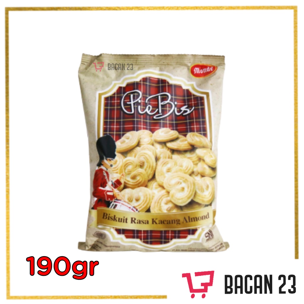 

Monde Pie Bis Almond ( 190 gr ) / Monde Biskuit PieBis / Biskuit Almon